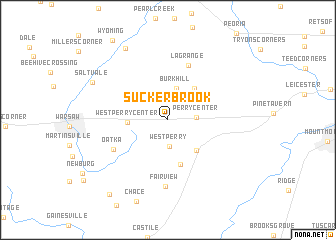 map of Sucker Brook