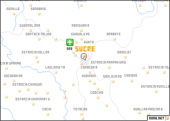 map of Sucre