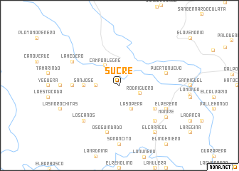 map of Sucre