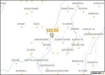 map of Sucre