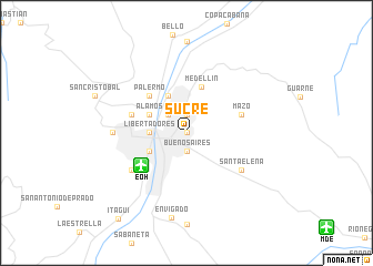 map of Sucre