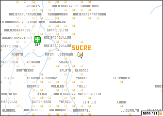 map of Sucre