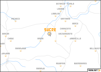map of Sucre