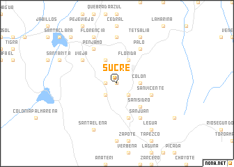 map of Sucre