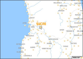 map of Sucre