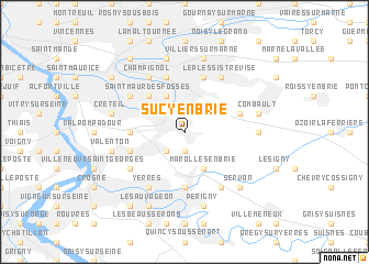 map of Sucy-en-Brie