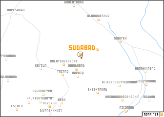 map of Sūdābād