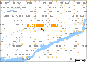 map of Süderbrarupholm