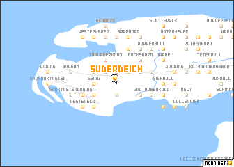 map of Süderdeich