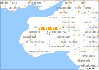 map of Süderdeich