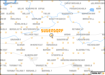 map of Süderdorf