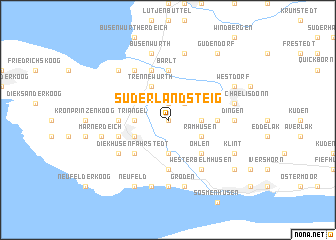 map of Süderlandsteig