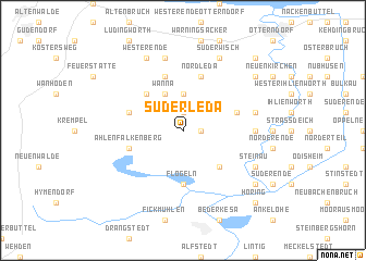 map of Süderleda