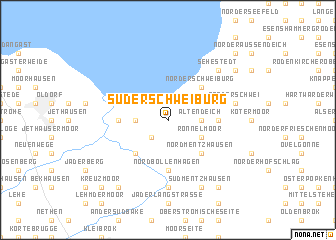 map of Süderschweiburg