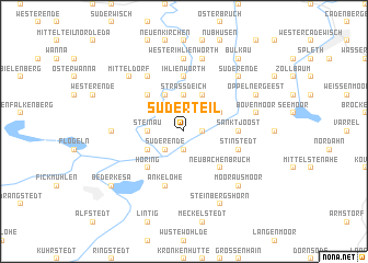 map of Süderteil