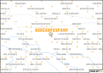 map of Südgeorgsfehn