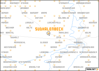 map of Sudhalenbeck