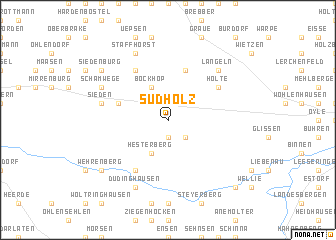 map of Sudholz