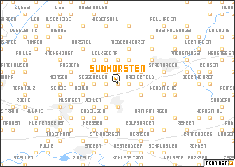 map of Südhorsten