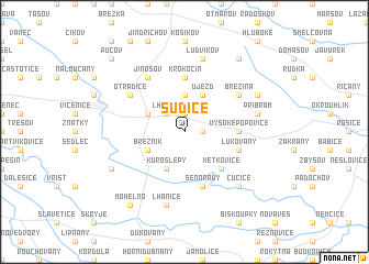 map of Sudice