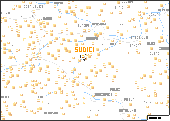 map of Sudići