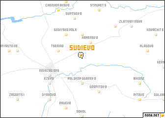 map of Sŭdievo