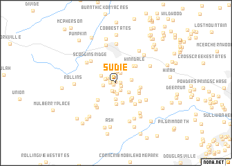 map of Sudie