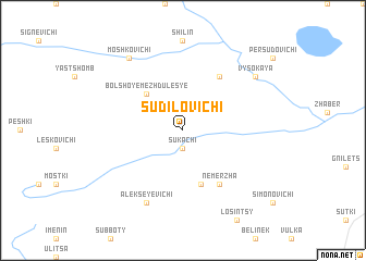 map of Sudilovichi