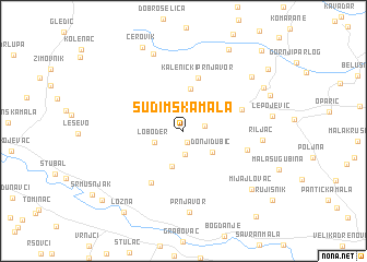 map of Sudimska Mala