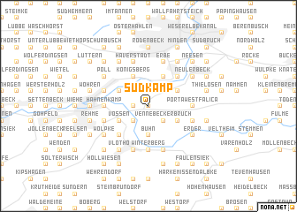 map of Südkamp