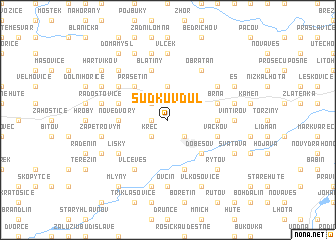 map of Sudkŭv Dŭl