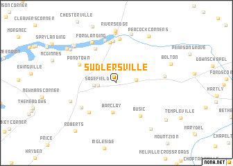 map of Sudlersville