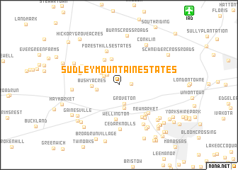 map of Sudley Mountain Estates