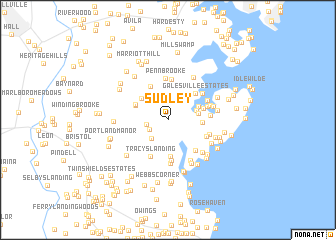 map of Sudley