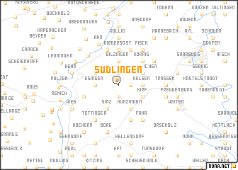 map of Südlingen