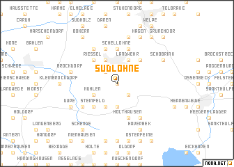 map of Südlohne