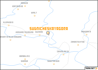 map of Sudnicheskaya Gora