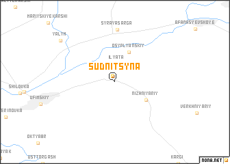 map of Sudnitsyna