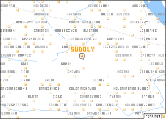 map of Sudoły