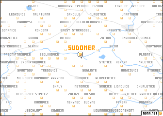 map of Sudoměř