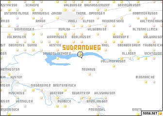 map of Südrandweg