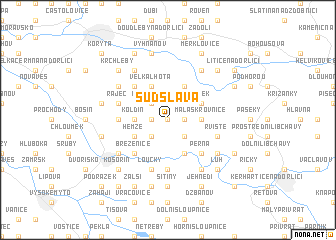 map of Sudslava