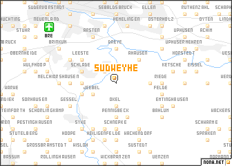 map of Sudweyhe