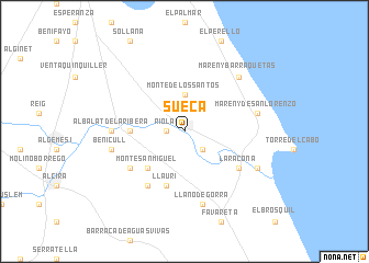 map of Sueca