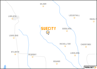 map of Sue City