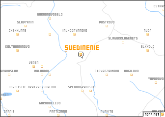 map of Sŭedinenie