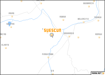 map of Suescún