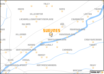 map of Suèvres