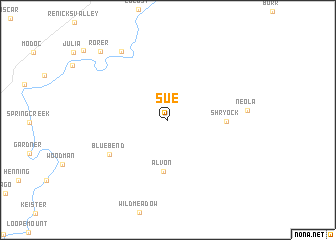 map of Sue