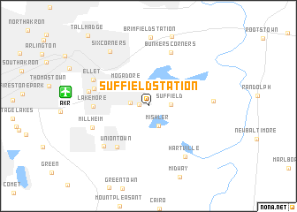 map of Suffield Station